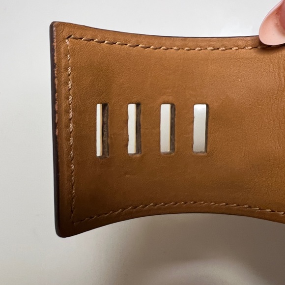 Hermès Shiny Alligator Collier De Chien CDC Bracelet Geranium - Picture 4 of 7